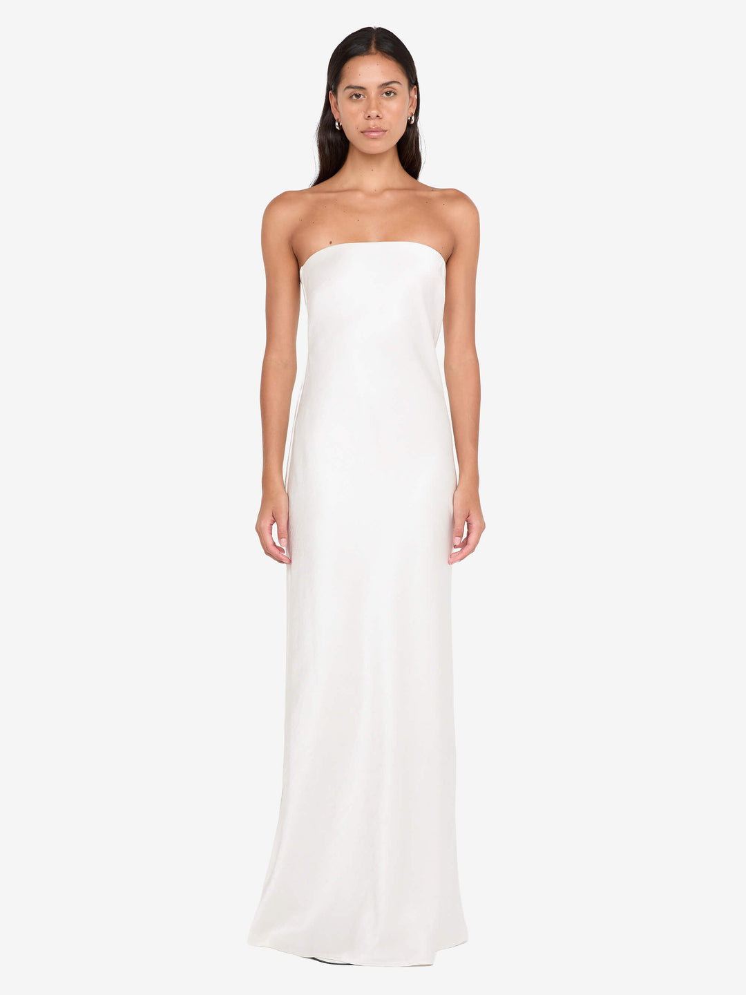 Austen Strapless Maxi Dress in Ivory