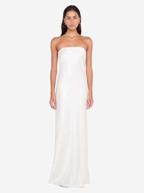 AUSTEN STRAPLESS MAXI DRESS - IVORY
