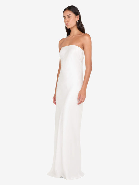 AUSTEN STRAPLESS MAXI DRESS - IVORY