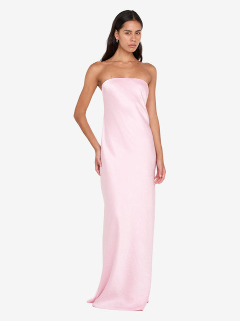 AUSTEN STRAPLESS MAXI DRESS - POWDER PINK