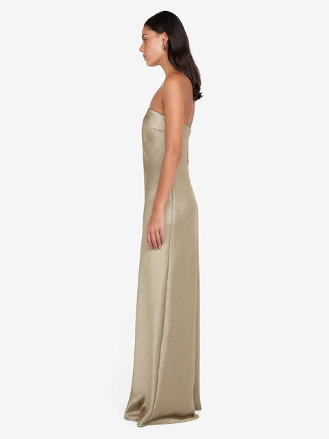 AUSTEN STRAPLESS MAXI DRESS - SAGE