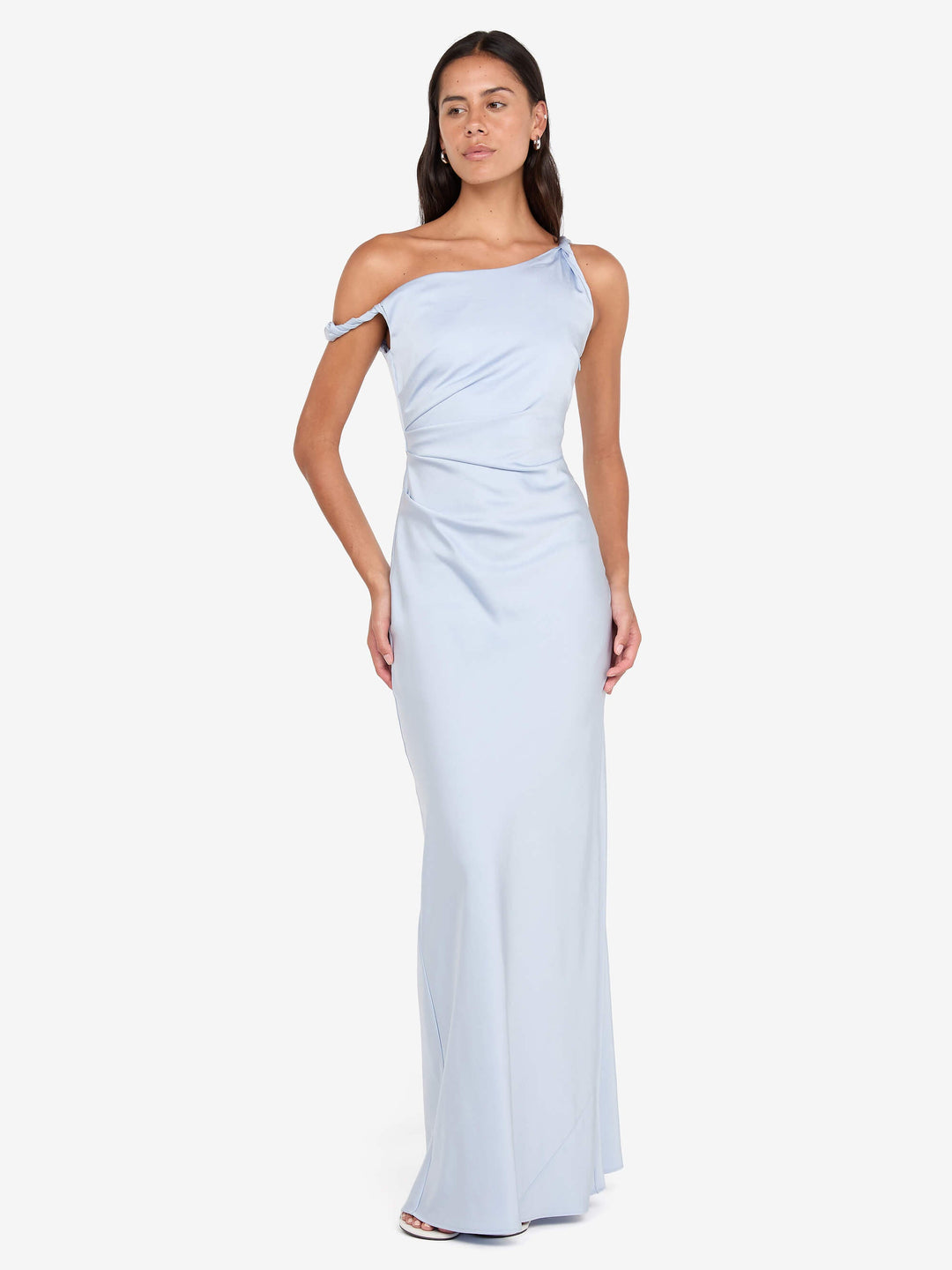Lunetta Twist Strap Dress in Dusty Blue - BEC + BRIDGE BEC + BRIDGE US Lunetta Twist Strap Dress in Dusty Blue - BEC + BRIDGE BEC + BRIDGE US