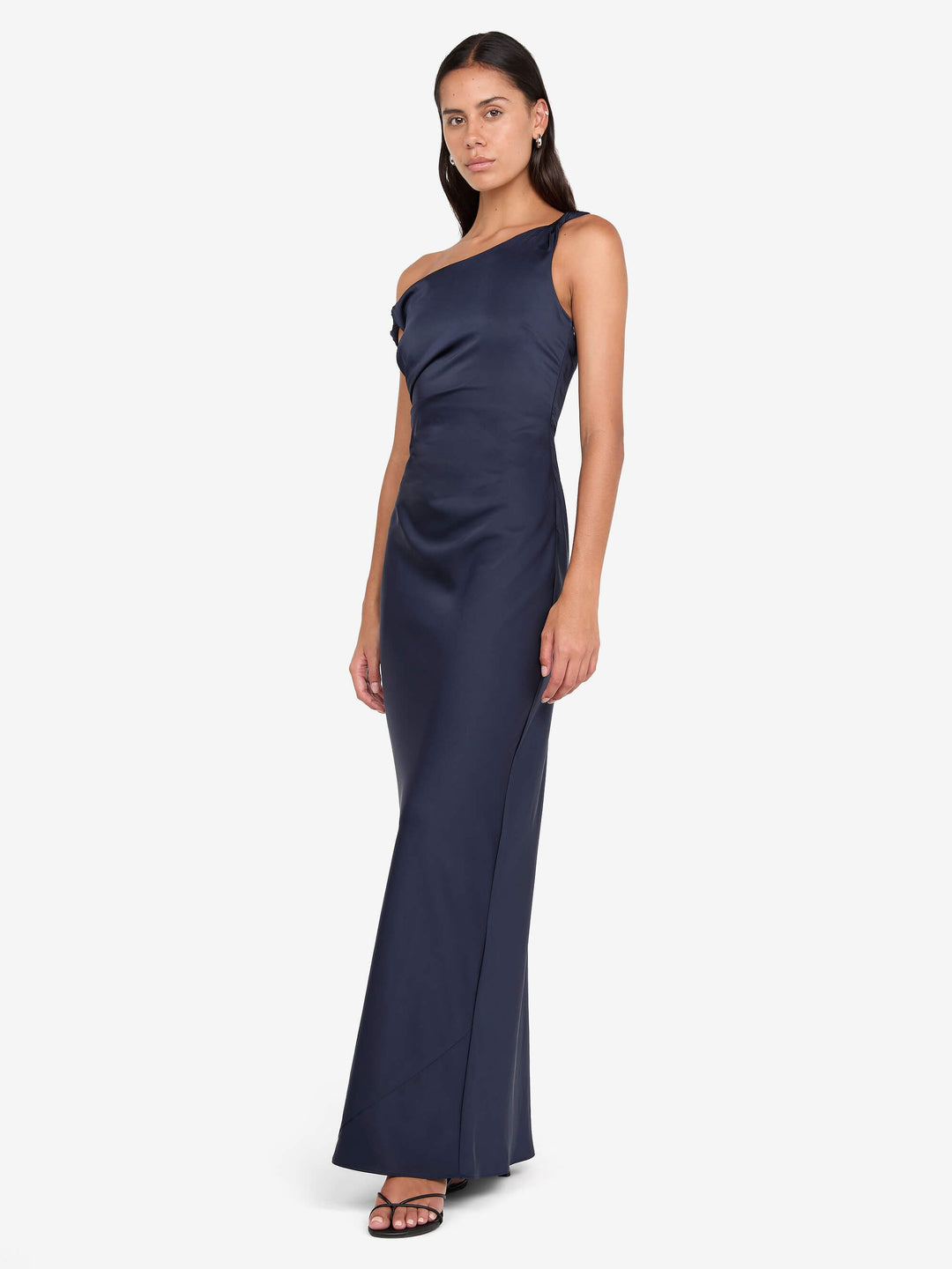 LUNETTA TWIST STRAP DRESS - INK
