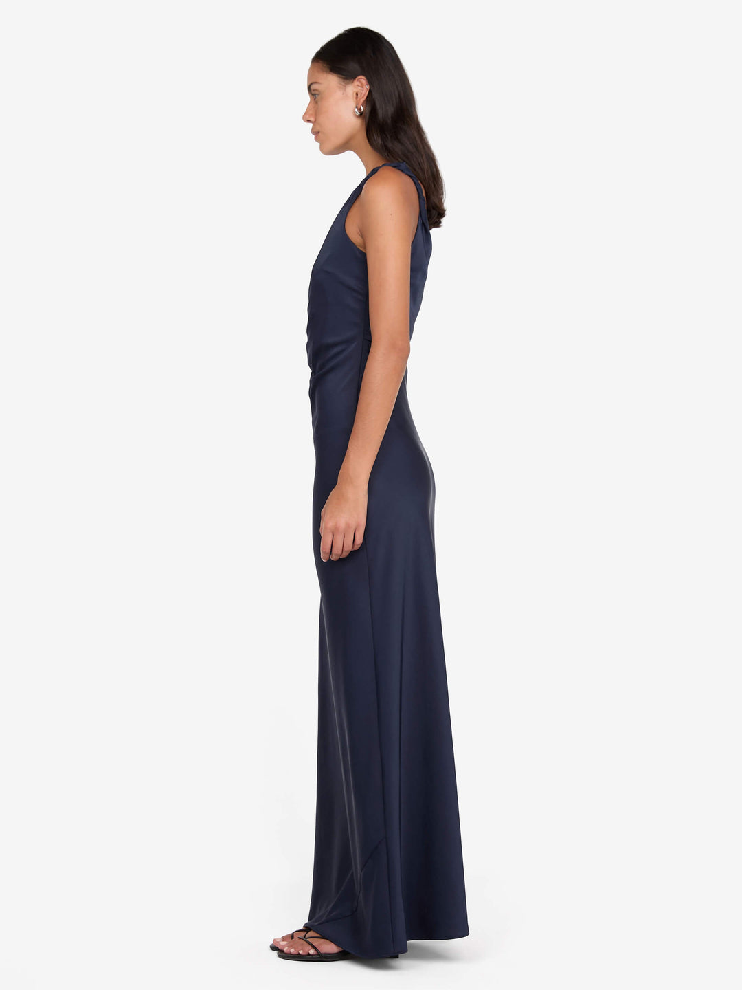 LUNETTA TWIST STRAP DRESS - INK