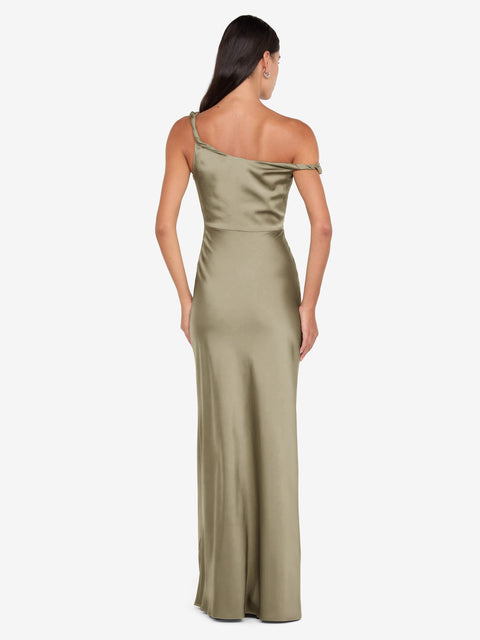 LUNETTA TWIST STRAP DRESS - SAGE