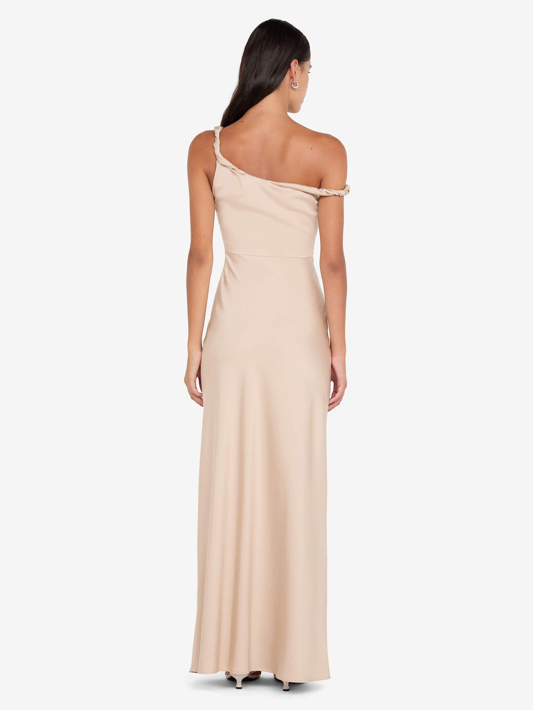 LUNETTA TWIST STRAP DRESS - SAND