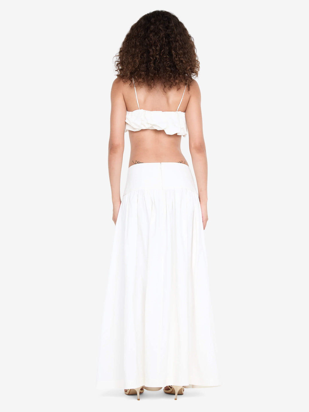 DOMENIC CROPPED BUBBLE TOP - IVORY
