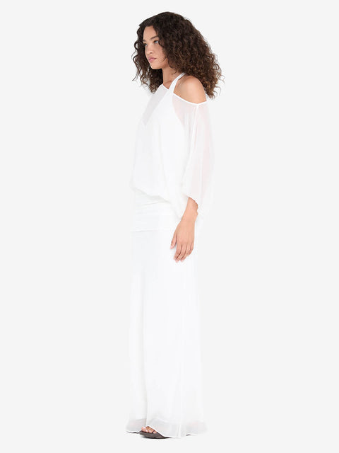 DELILAH OVERLAY MAXI DRESS - IVORY