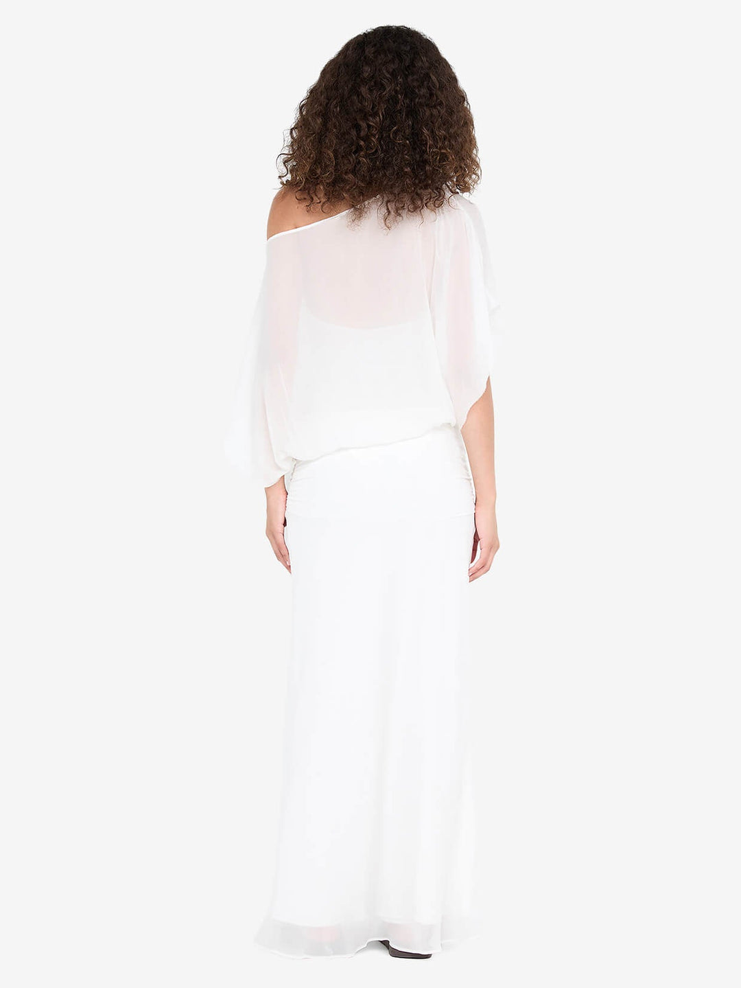 DELILAH OVERLAY MAXI DRESS - IVORY