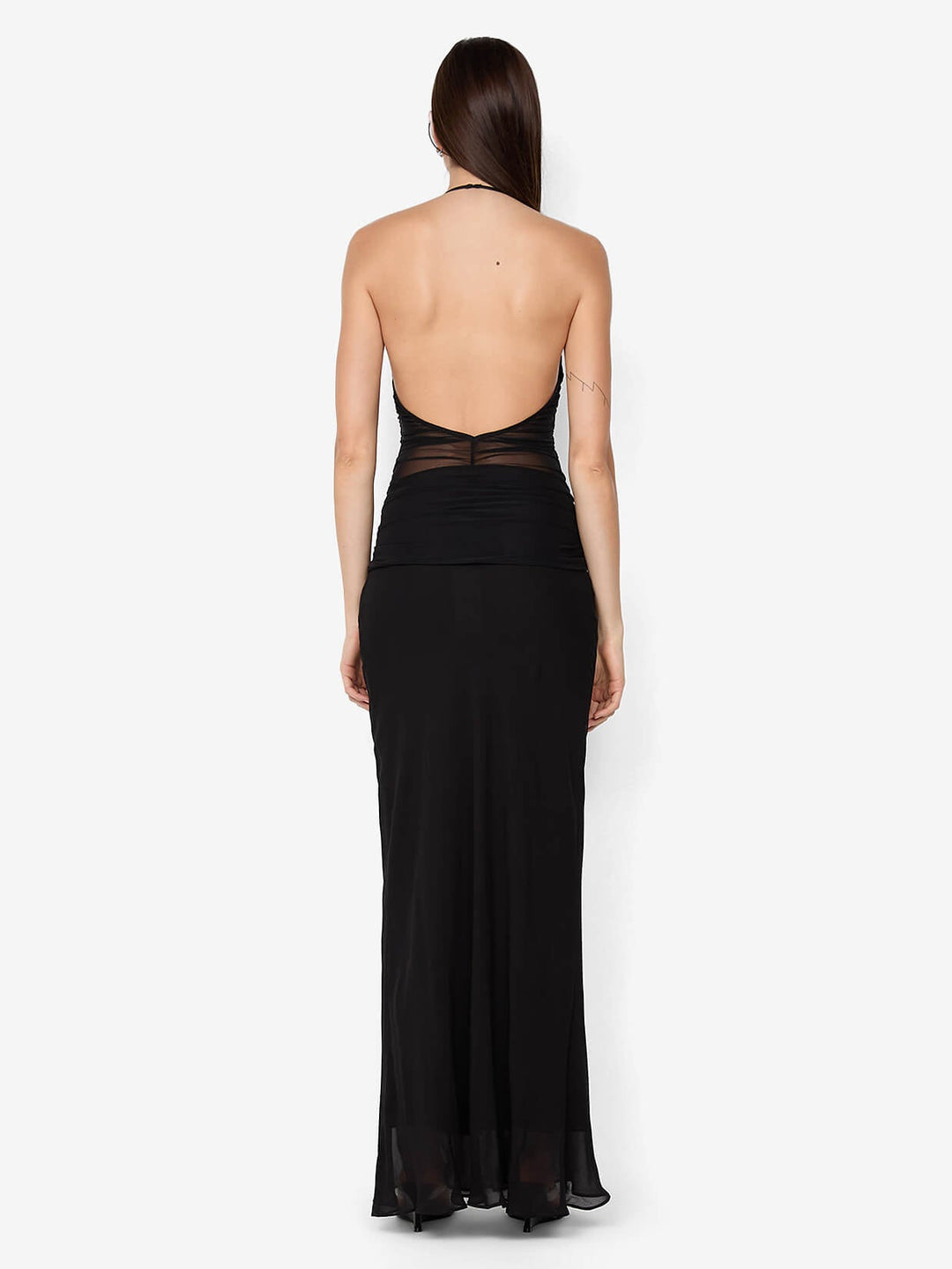 DELILAH HALTER MAXI DRESS - BLACK