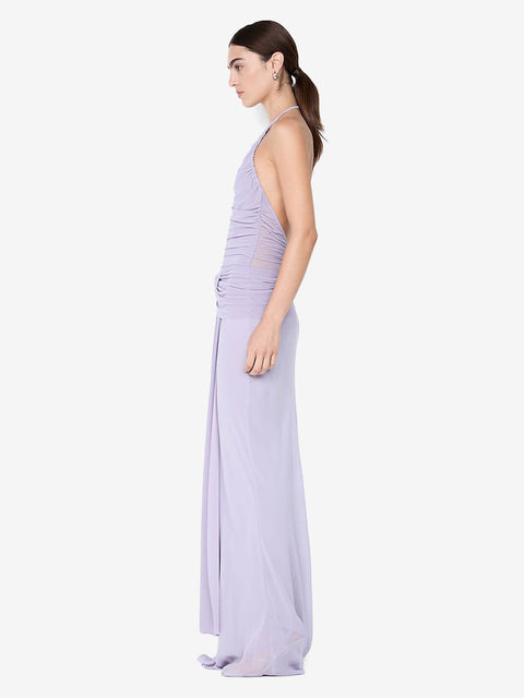 DELILAH HALTER MAXI DRESS - WISTERIA