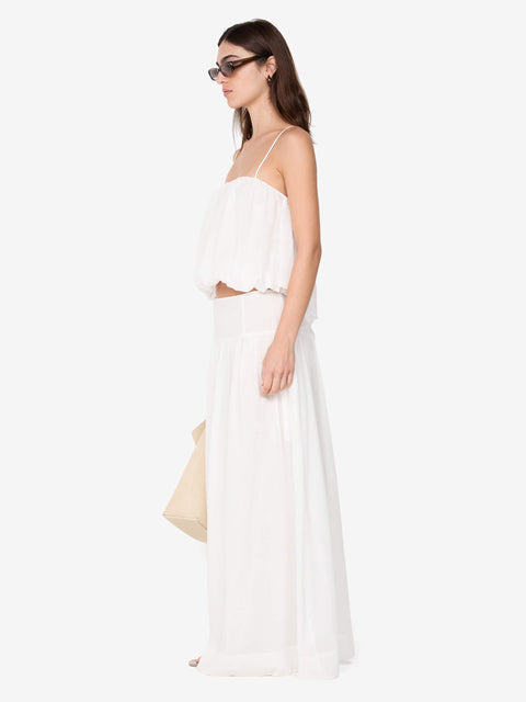 MARLOWE MAXI SKIRT - WHITE