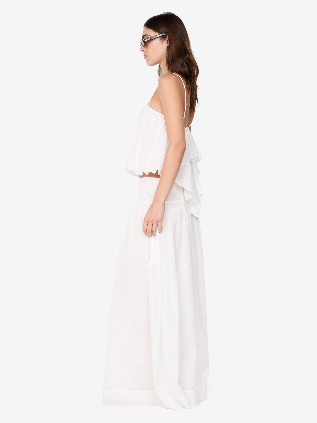 MARLOWE MAXI SKIRT - WHITE