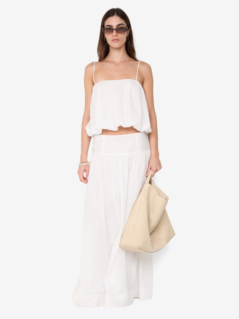 MARLOWE BUBBLE CAMI - WHITE