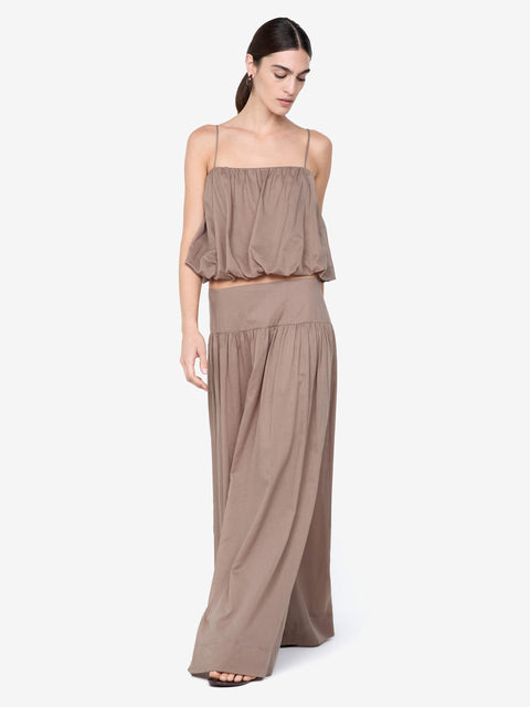MARLOWE MAXI SKIRT - TAUPEE