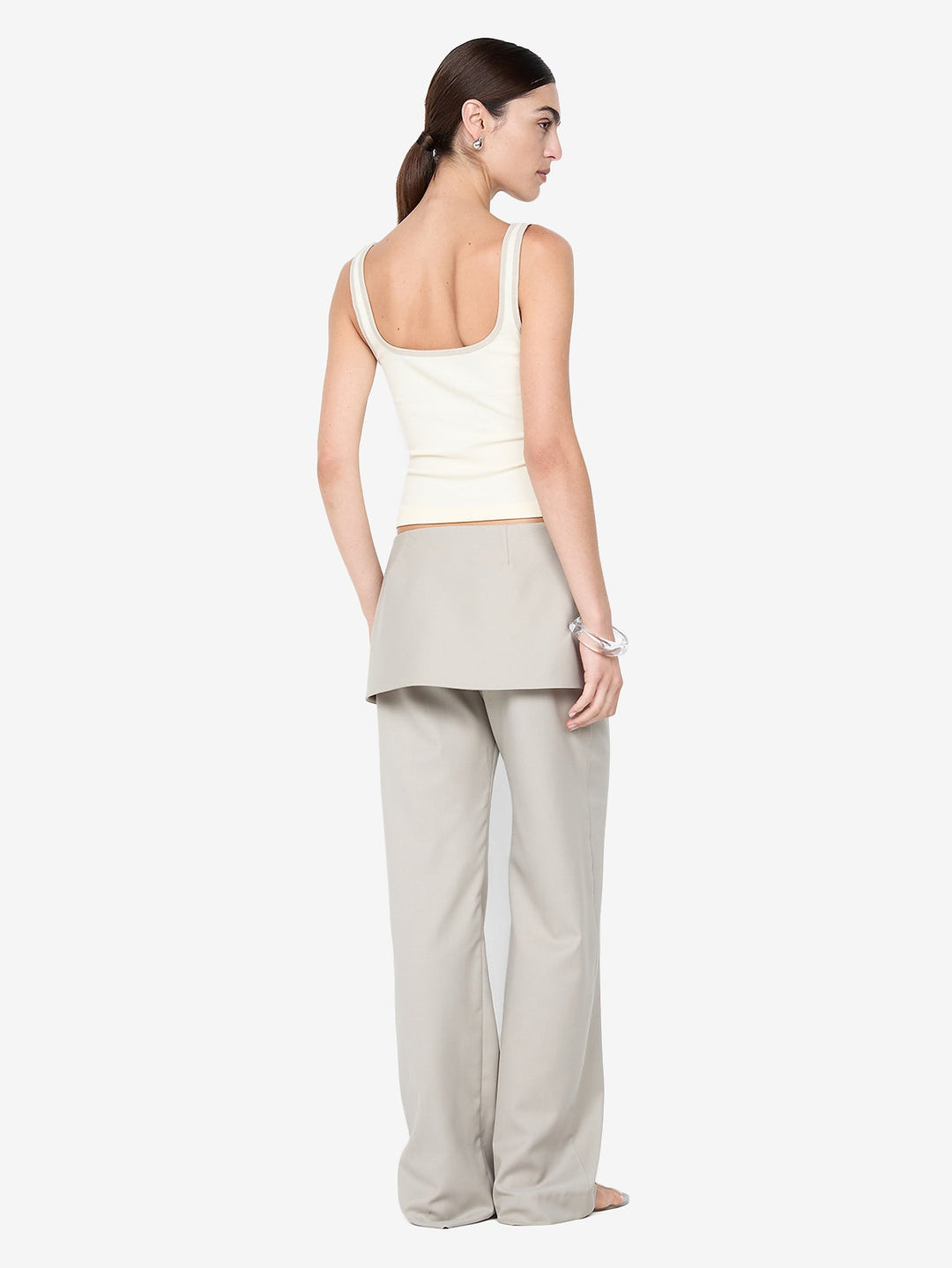 TAMSYN OVERLAY PANT - CEMENT