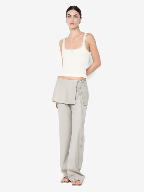 TAMSYN OVERLAY PANT - CEMENT