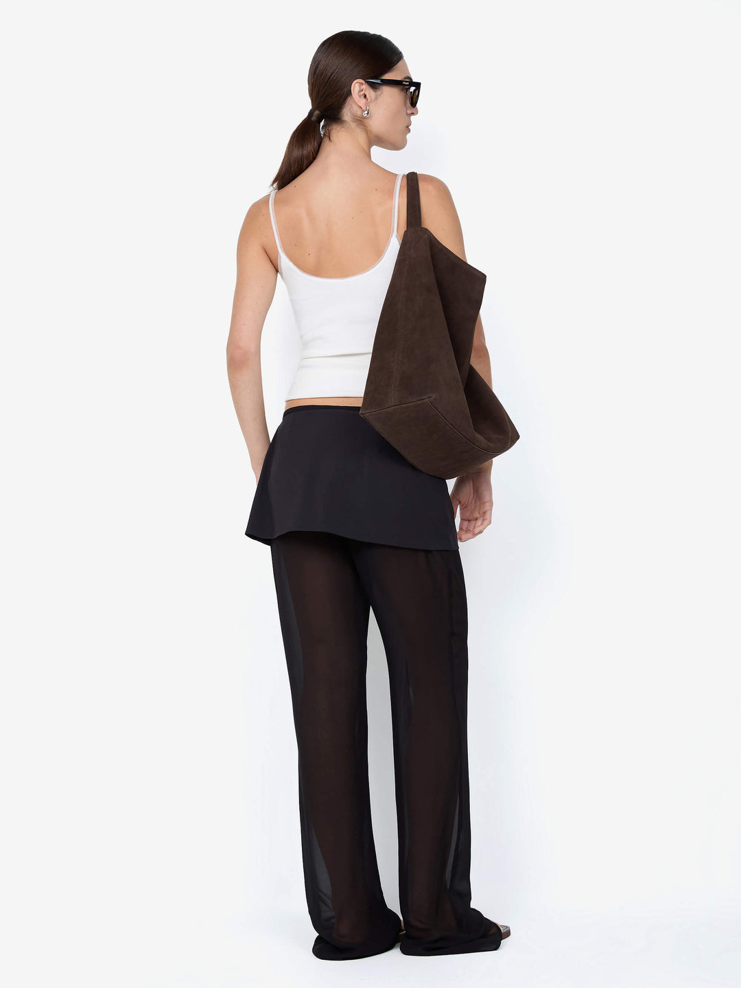 MARALIA OVERLAY PANT - BLACK