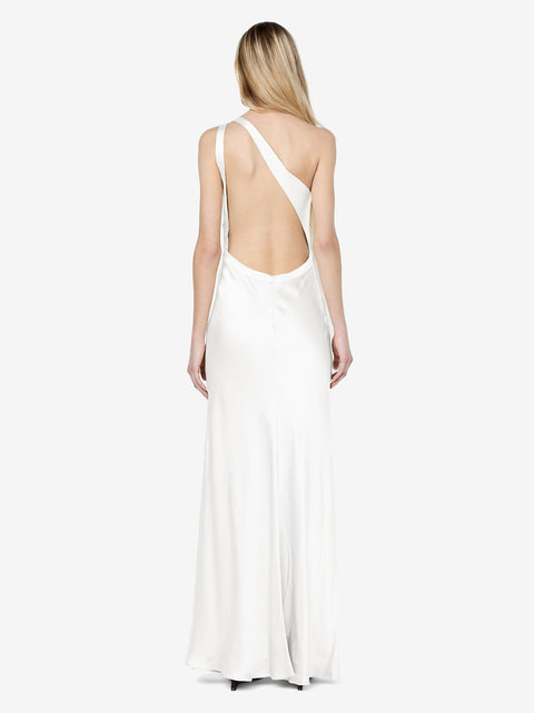 GIA ASYM MAXI DRESS - IVORY