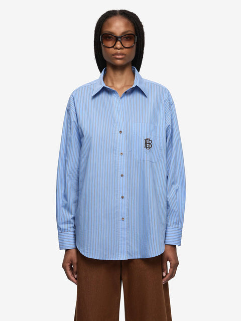 LINUS SHIRT - CHAMBRAY BLUE STRIPE