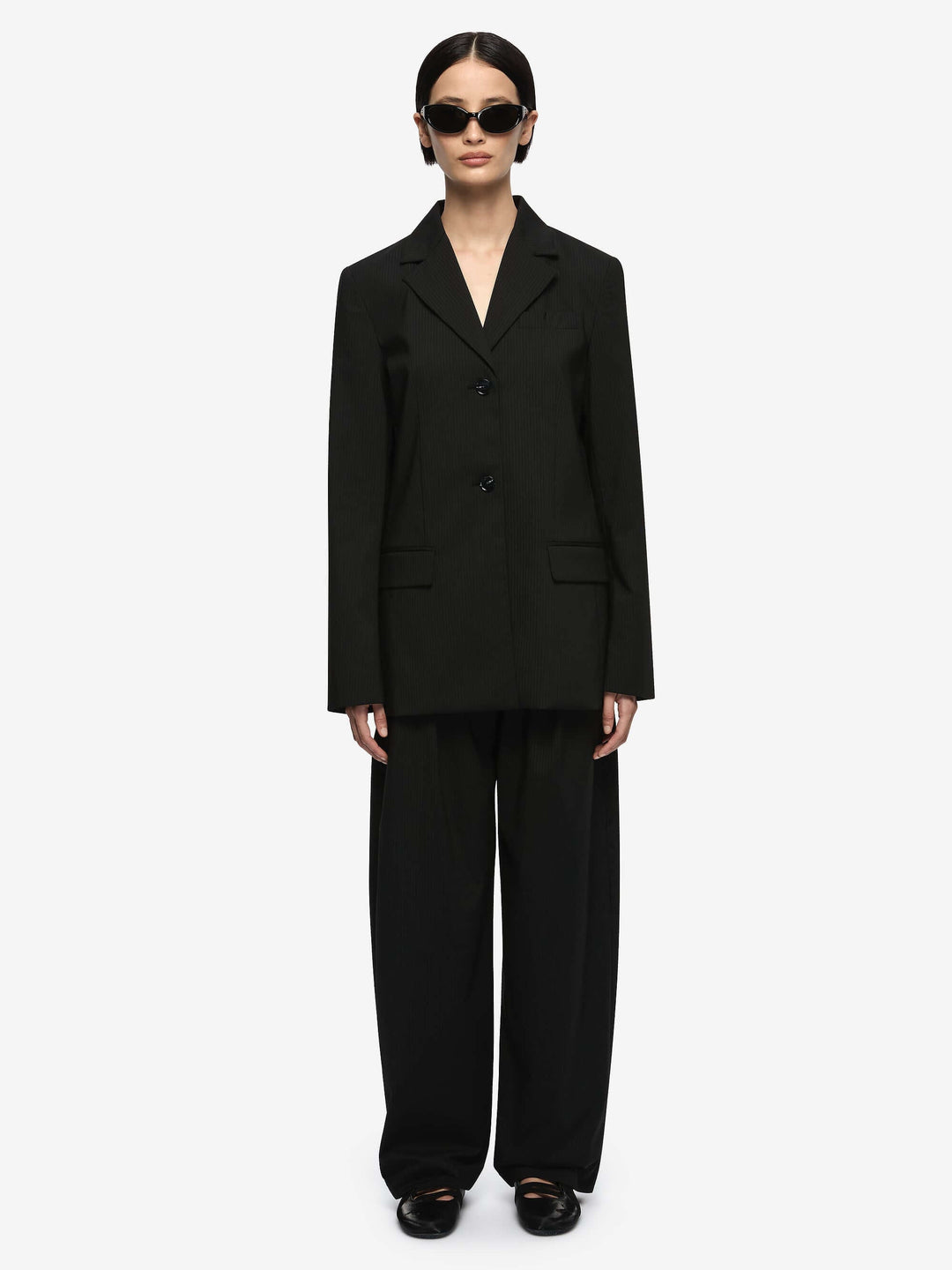 MARCELLI PANT - BLACK/WHITE STRIPE