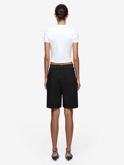 MARCELLI LONG SHORT - BLACK/WHITE STRIPE