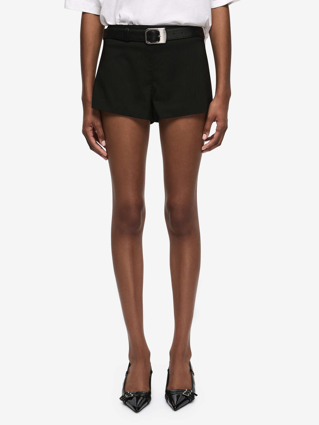 MARCELLI SHORT - BLACK/WHITE STRIPE