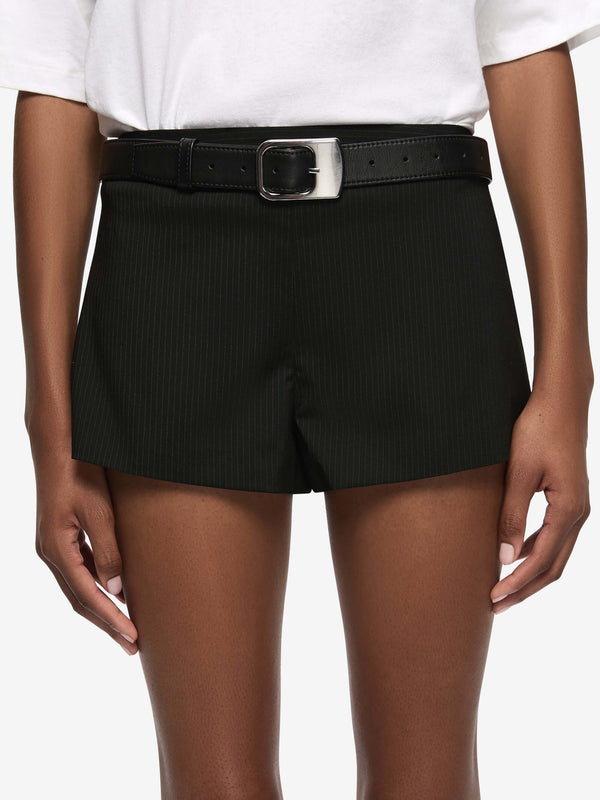 MARCELLI SHORT - BLACK/WHITE STRIPE