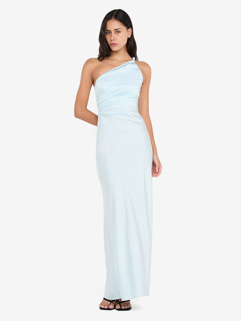 LUNETTA ASYM DRESS - ARCTIC BLUE