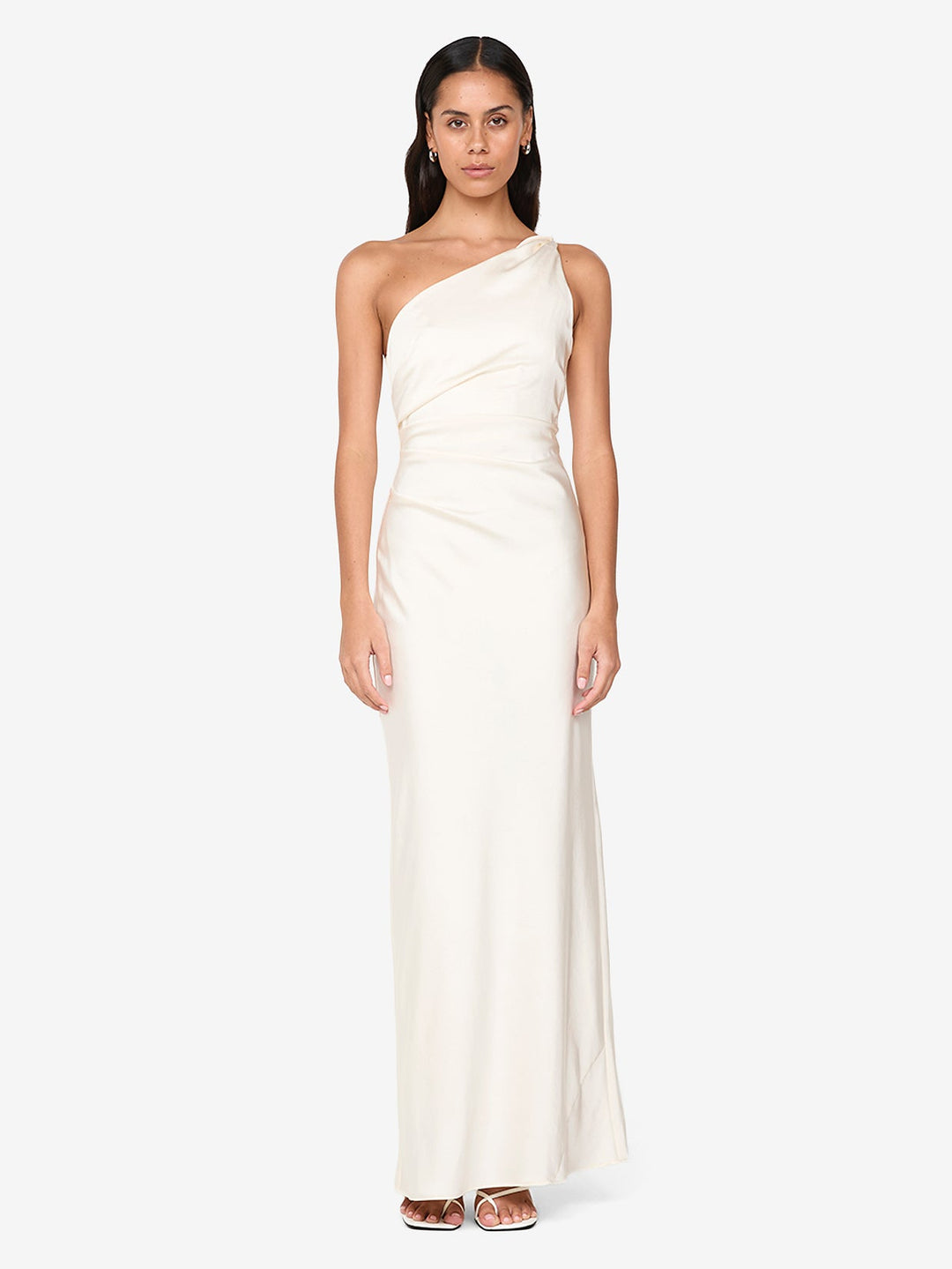 bec and bridge cream dress Bec & Bridge Arabella Backless Satin Maxi Dress Beige BEC + BRIDGE