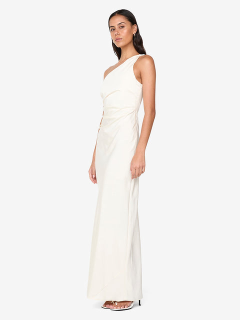 LUNETTA ASYM DRESS - CREAM