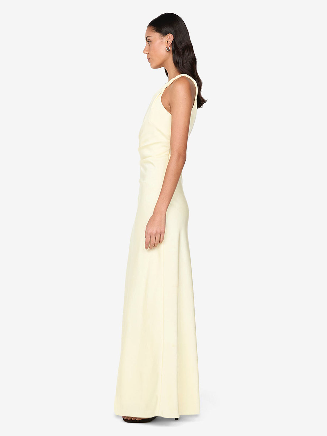 LUNETTA TWIST STRAP DRESS - ICE YELLOW