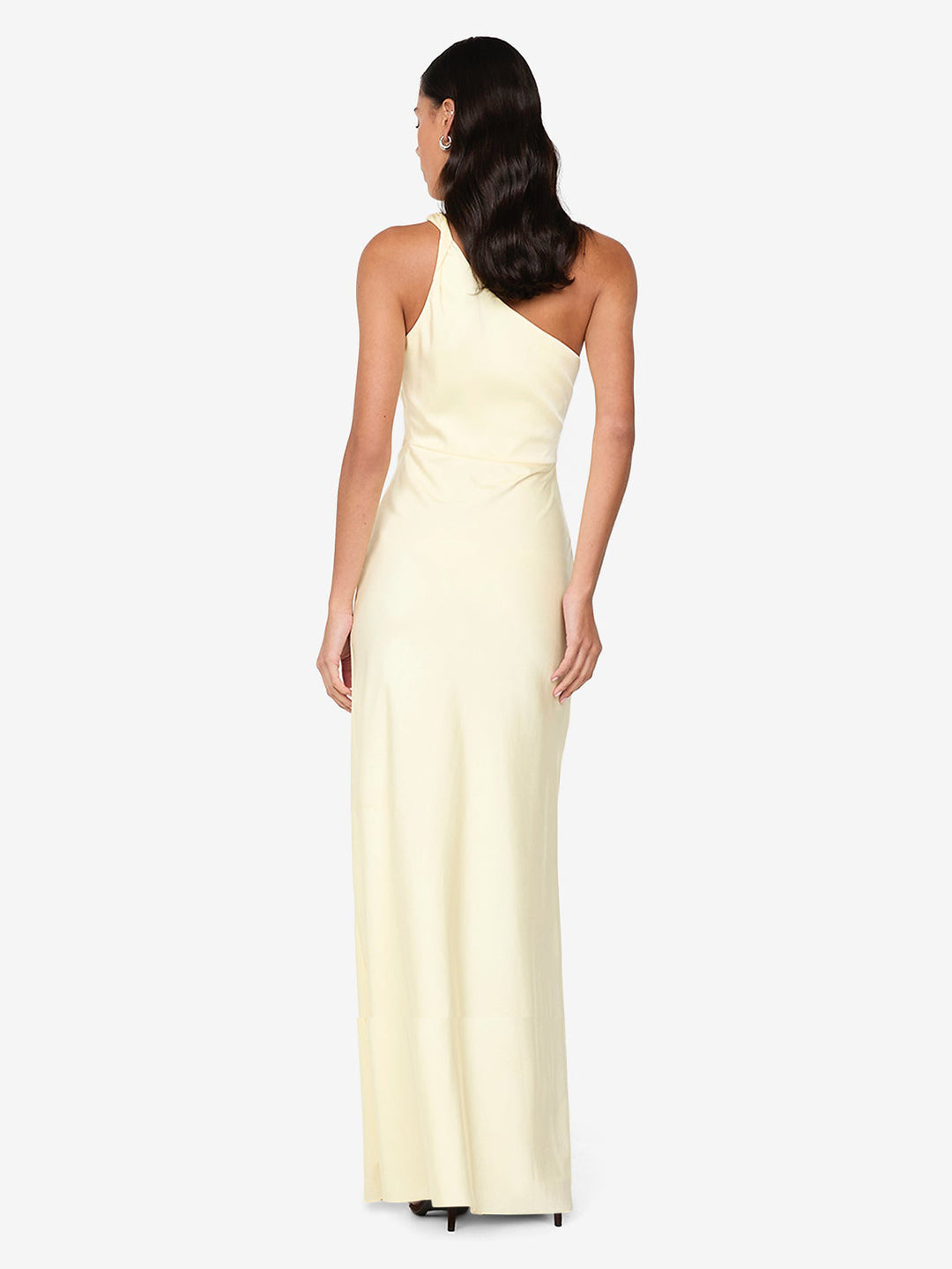 LUNETTA TWIST STRAP DRESS - ICE YELLOW