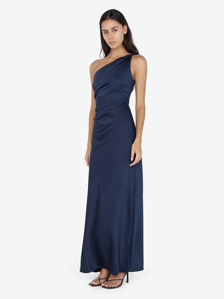 Lunetta Asym Dress in Ink