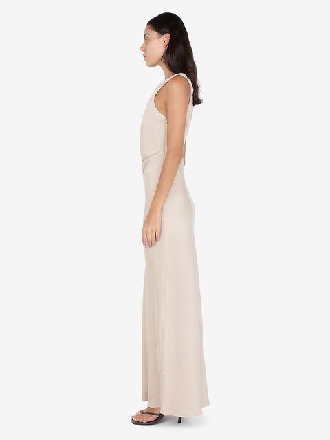 LUNETTA ASYM DRESS - SAND