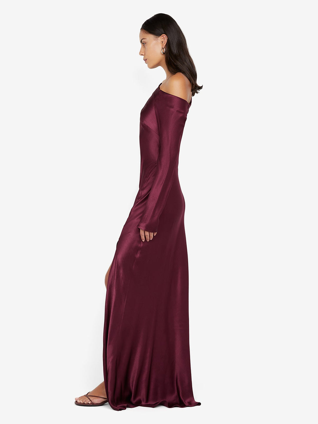 SIENA ASYM MAXI DRESS - PLUM 8 SIENA ASYM MAXI DRESS - PLUM 8