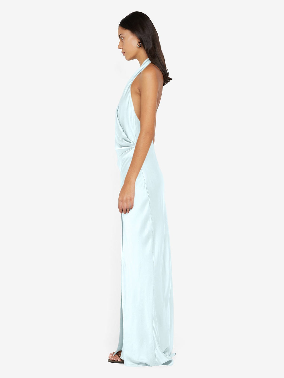 ELISIA WRAP MAXI DRESS - ARCTIC BLUE