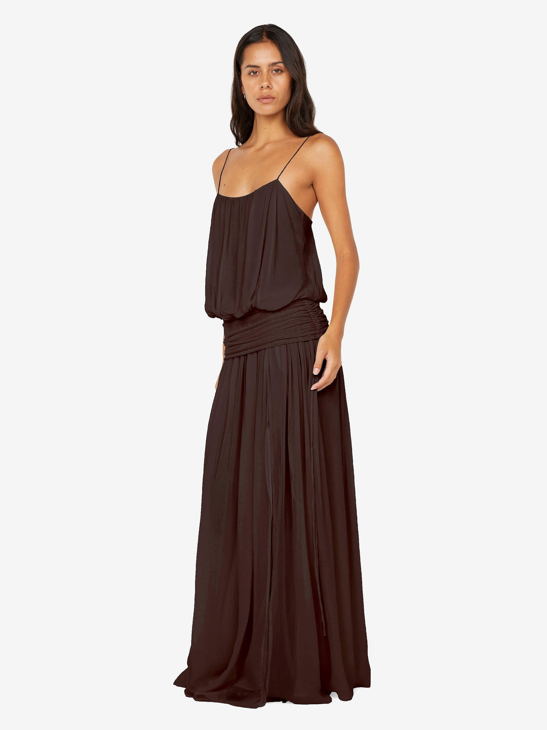 Camille Blouson Dress - Dark Chocolate 10 Camille Blouson Dress - Dark Chocolate 10