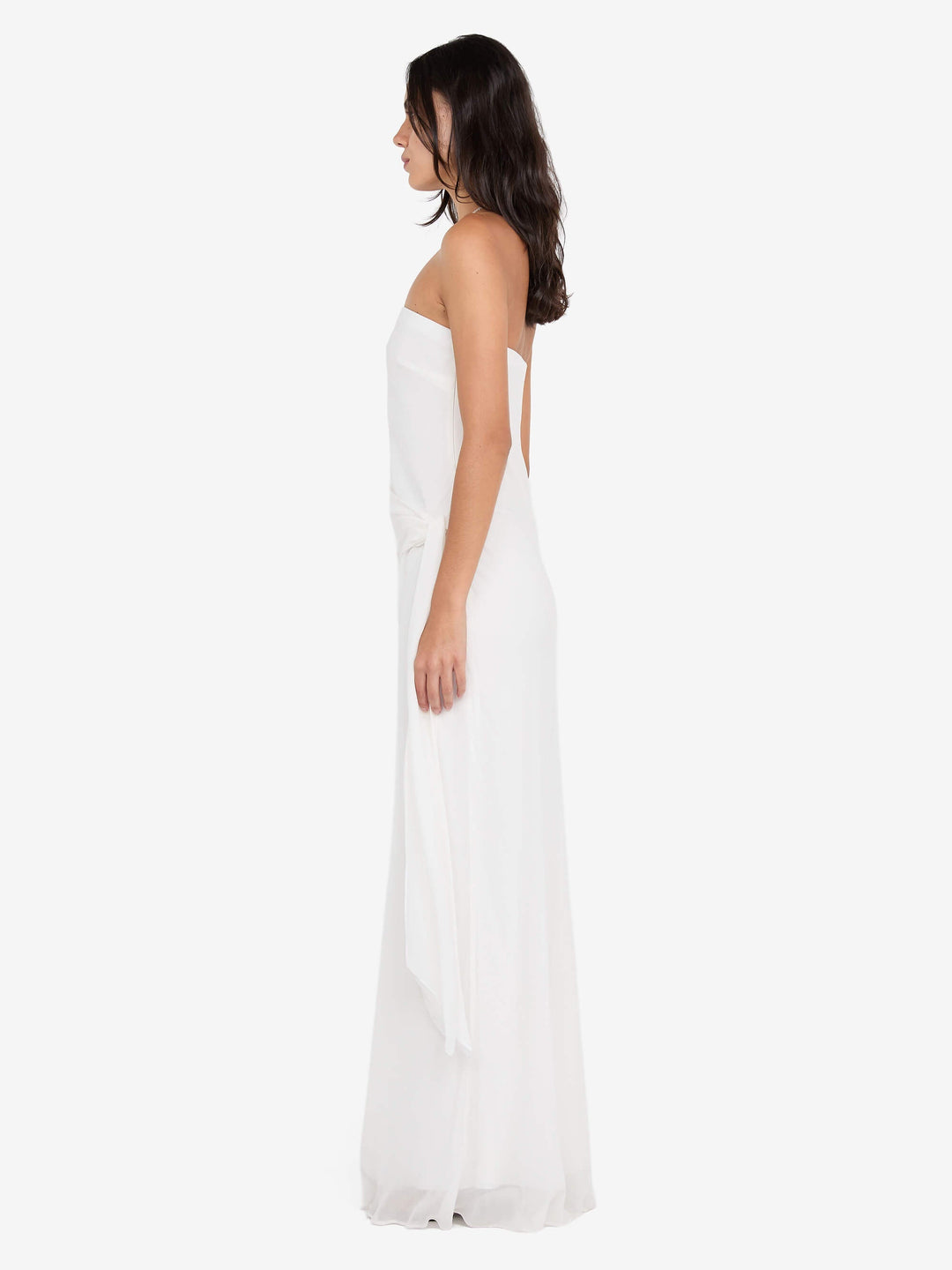 SONEVA STRAPLESS MAXI DRESS - IVORY