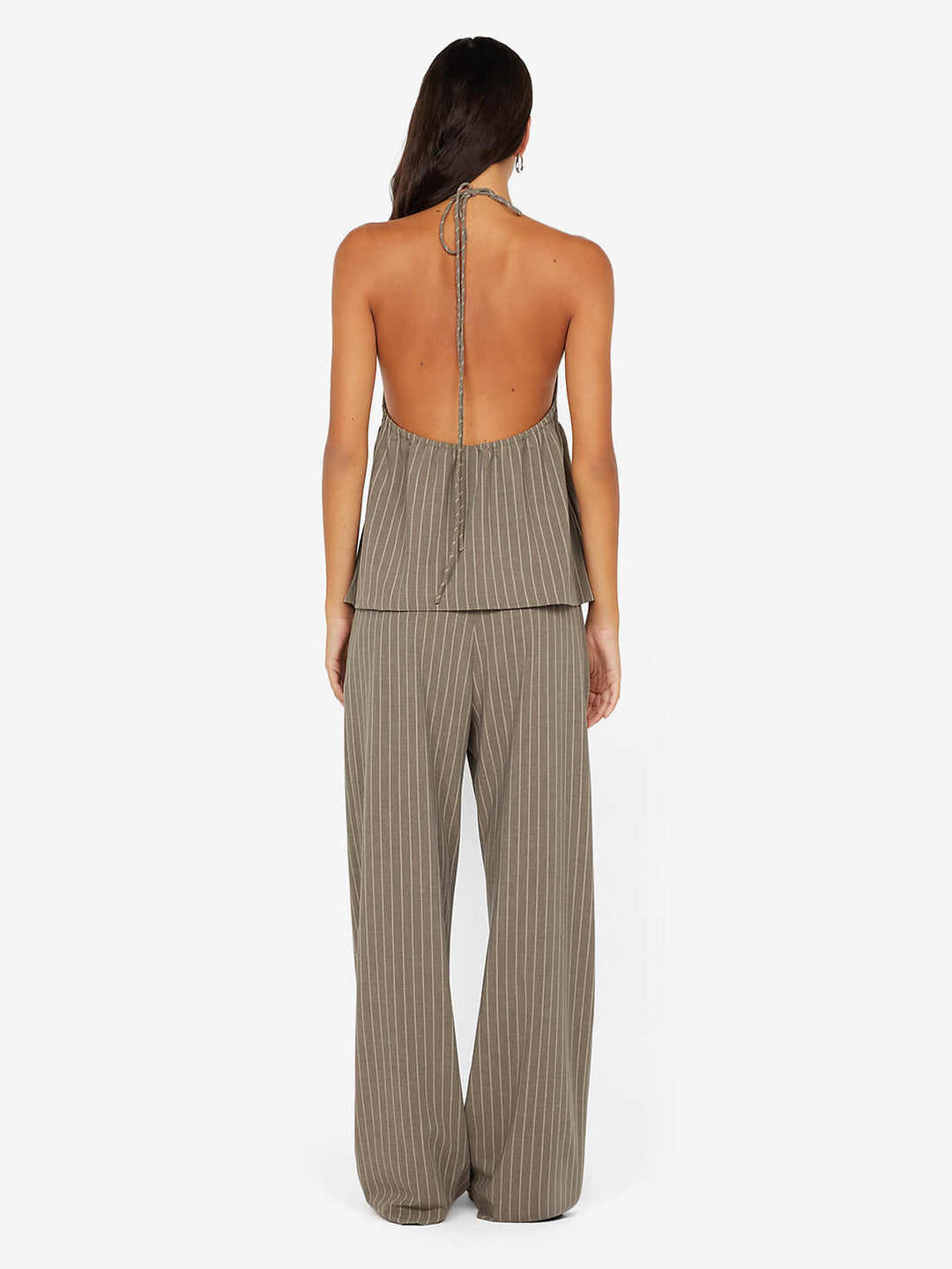 JONNI PANT - CHARCOAL STRIPE