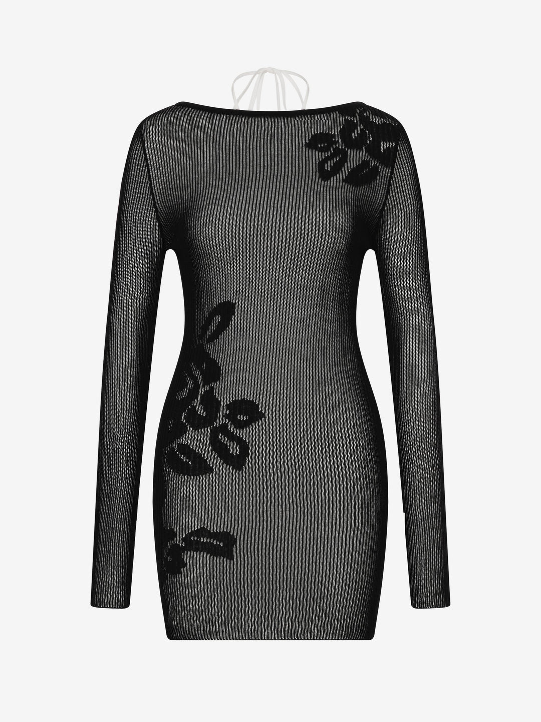 KORALI MINI DRESS - BLACK/IVORY