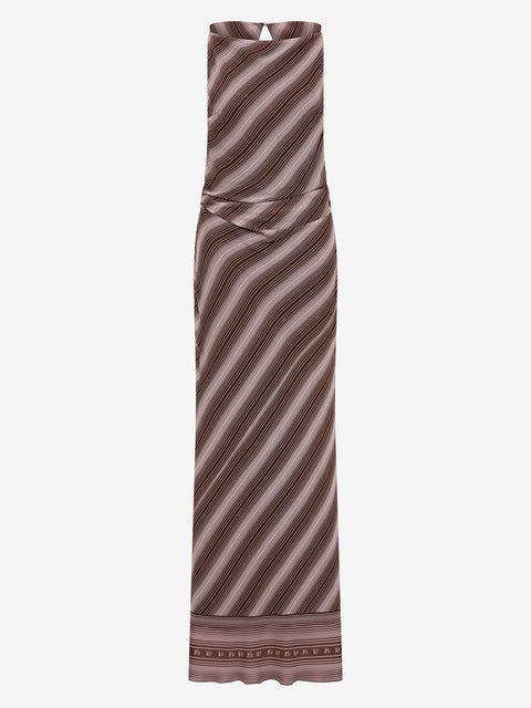 EVELY MAXI DRESS - GEO SCARF PRINT