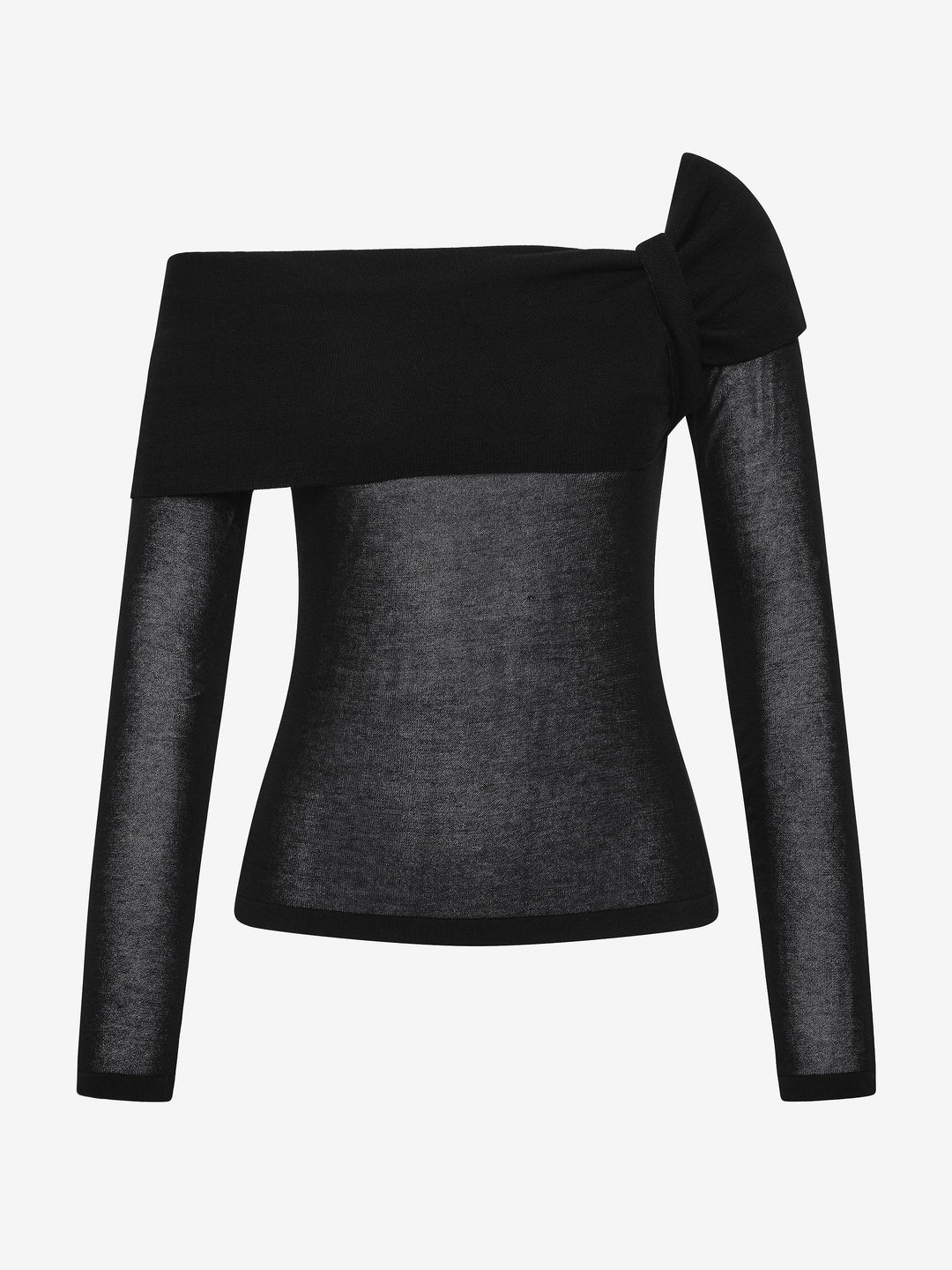 BIANCE LONG SLEEVE TOP - BLACK