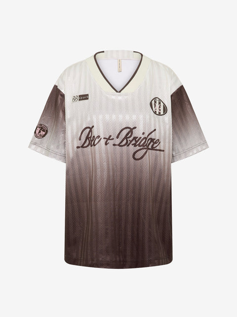 ZELIA JERSEY T SHIRT - BITTER CHOC OMBRE