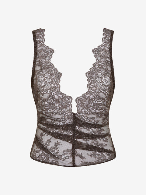 MARIKA TOP - COFFEE