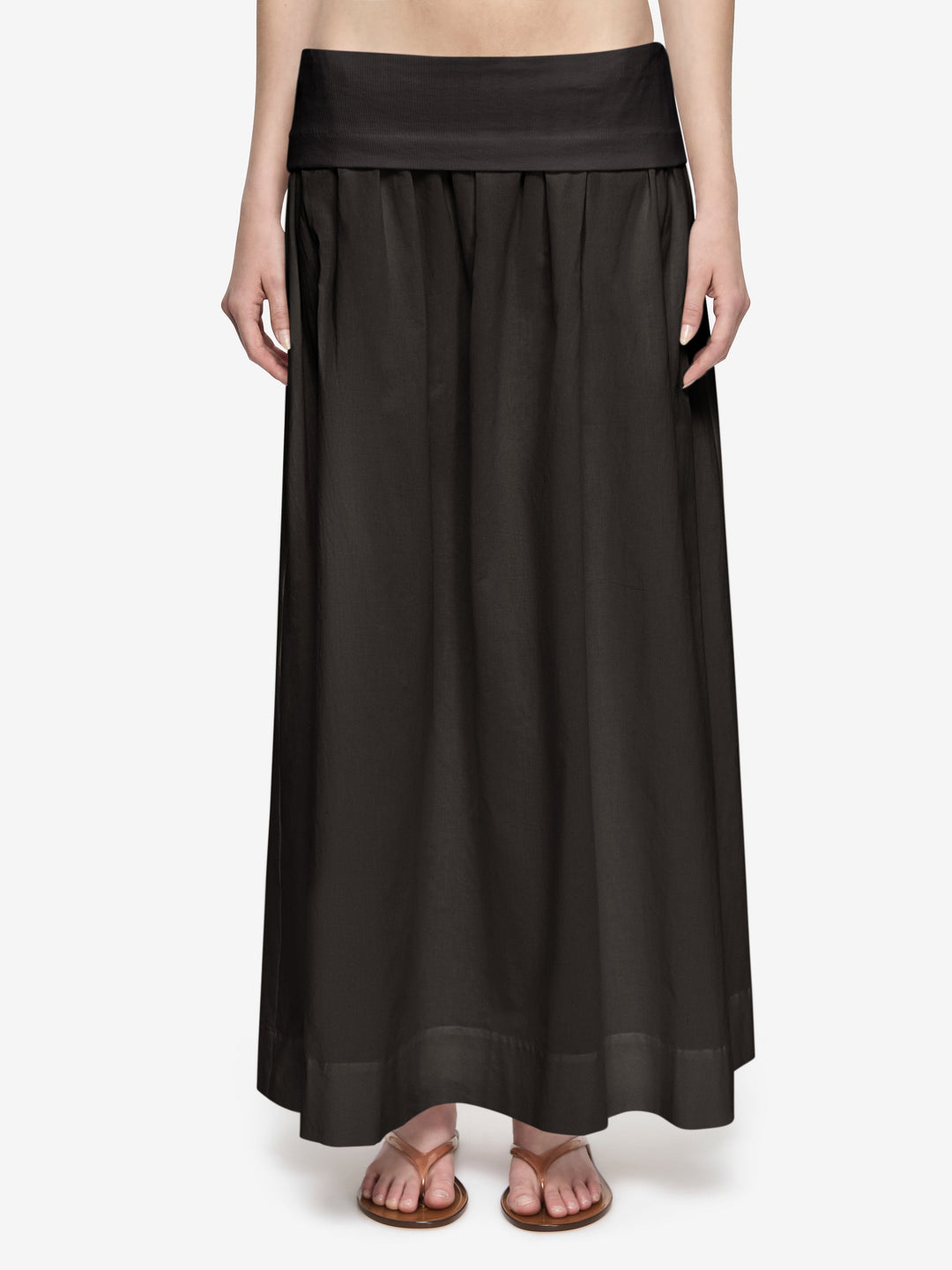 ARI MAXI SKIRT  - SLATE