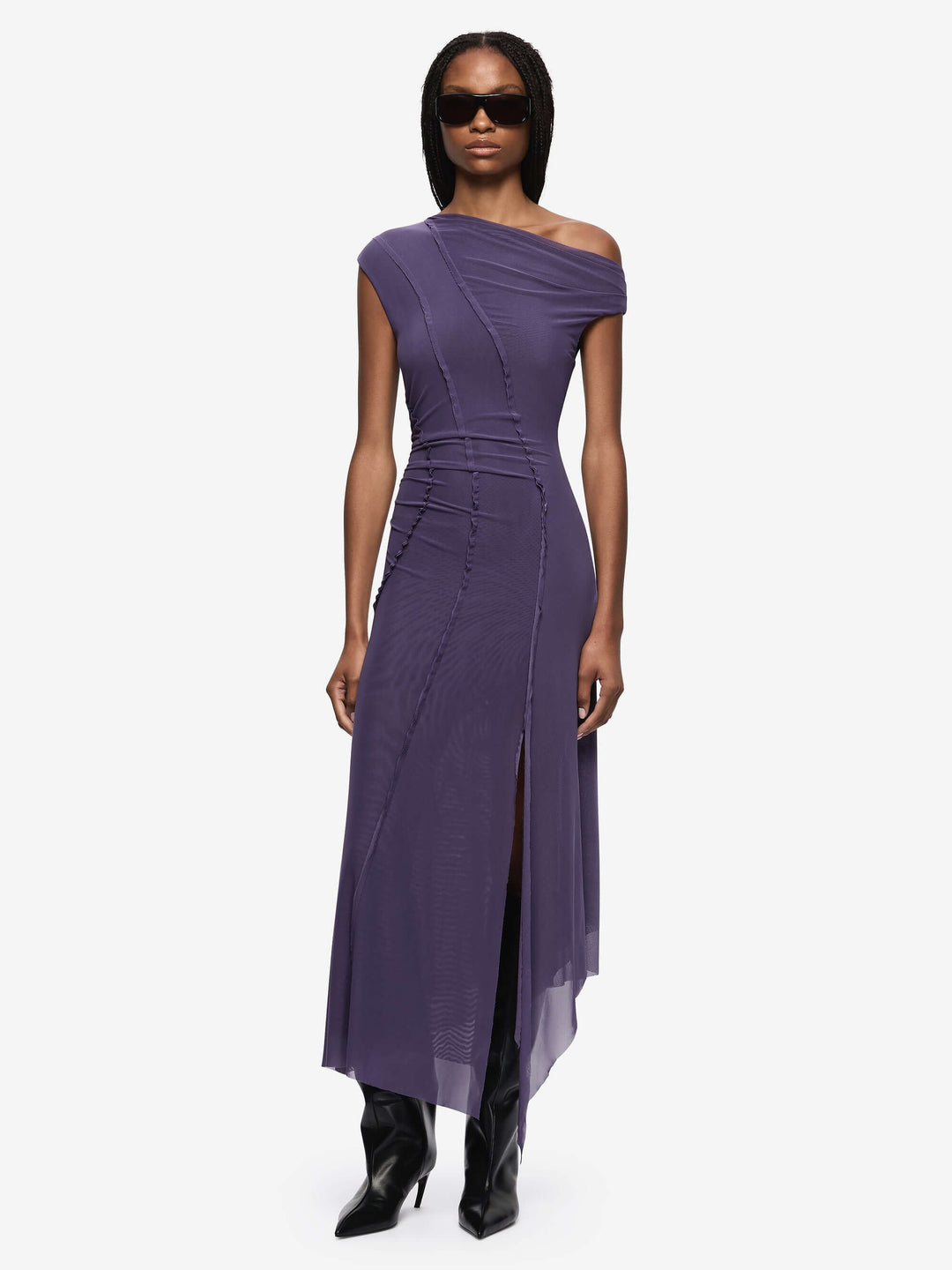 DELILA ASYM DRESS - AMETHYST 2 DELILA ASYM DRESS - AMETHYST 2
