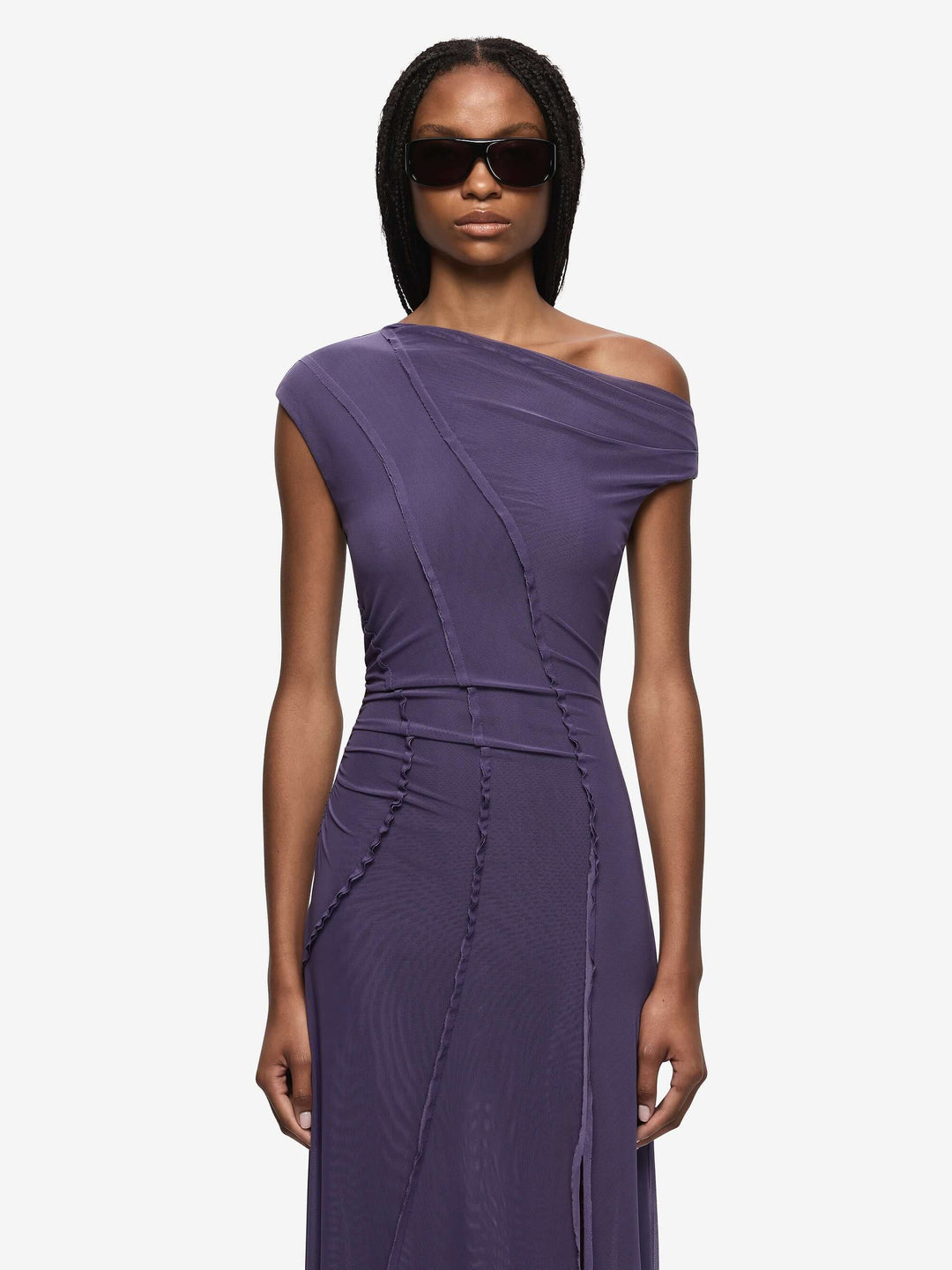 DELILA ASYM DRESS - AMETHYST BEC + BRIDGE US DELILA ASYM DRESS - AMETHYST BEC + BRIDGE US