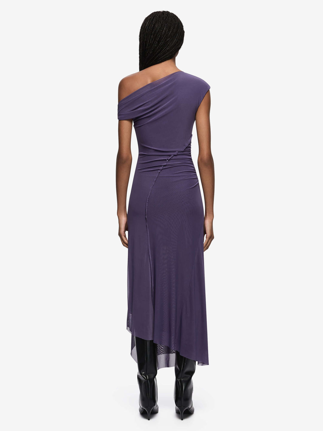 DELILA ASYM DRESS - AMETHYST
