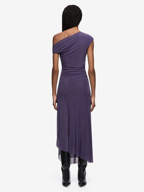 DELILA ASYM DRESS - AMETHYST